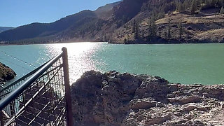 Foot Fetish Outdoor Bridge Crossing