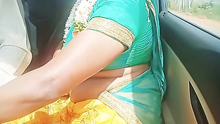 Telugu Dirty Talks. Car Sex. Sexy Saree Aunty Romantic Sex With Stranger