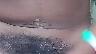 Nude Rubbing Fingering My Hairy Pussy Outdoors Moaning Squirting Orgasms