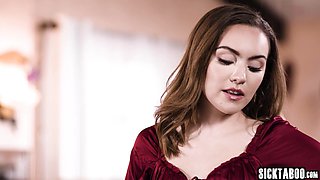 Makeup and snatch licking by steamy teenager