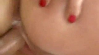 Brunette teen gets oiled and fucked
