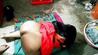 Desi indian sister steps brother fuking with kichen