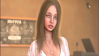 Uncensored hentai where the babysitter gets caught in a tricky love situation