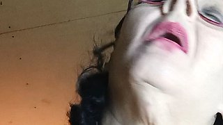 Faceslapped Ho Gets Dick Shoved Down Her Gummy Throat