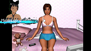 Stop the TV - An Old game where a lady is masturbating in her room so let's help her