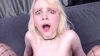 New hot blonde teen 18yo Sweetie Doll gets her first ass destroyed 0%pussy Rough sex Squirt Facefucking Deepthroat Facial EKS051 - PissVids