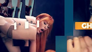 Hot Brunette Deepthroating Cocks At The Gloryhole