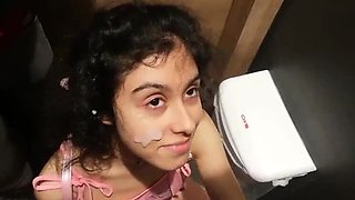 Public Mall Sex with Melody, Sissi & Shane - Upskirt No Panties, Facial Cumshot & Risky Cumwalk