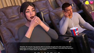 Sensual 3D animated office fantasy with a voluptuous female employee