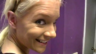 Silver Latex Blonde ft. Heidi Mayne: Blowjob, Cumshot  Cowgirl Porn