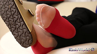 Creative Pantyhose & Birki Shoeplay