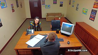 PE teacher milks head teacher at his office