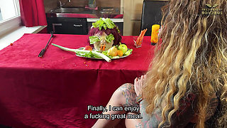 Humiliating the Slave at the Dining Table - Slave’s Head on a Platter (221)