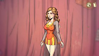 Getting off, boob squeeze, finger-tickling