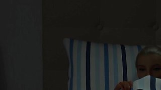 Young Blonde Babe with Big Tits Fucks Roommate and Gets a Cumshot on Her Belly - 3D Hentai Porn Game - Taboo University - Part 9
