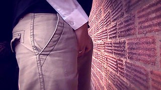 Outdoor sex with horny babe in uniform