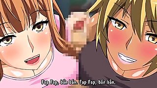 Two stacked hentai beauties share their desire for cock