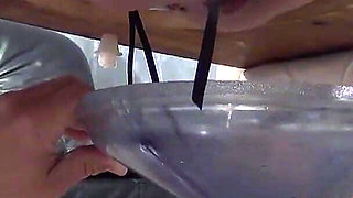 Two Horny MILF"s Spit and Piss in Their New Toilet