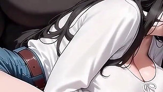 A Hawt Car Blowjob - Ntr'd by My Friend - Nts Route #23 an Ai Animated Sex Game