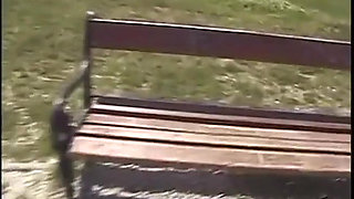 Outdoor fuck for a bisexual man loving pussy and cock