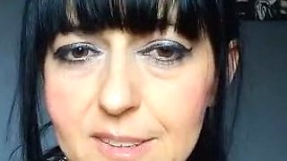 Hot brunette from squirt masturbating on webcam