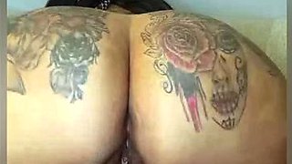 Sexy cop masturbates his big cock and toys his ass