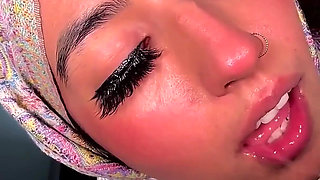 Hijabi Aaliyah Shows off Her Lingerie and Gets a Massive Facial