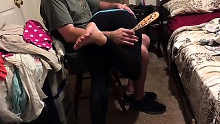 Erika gets her ass paddled