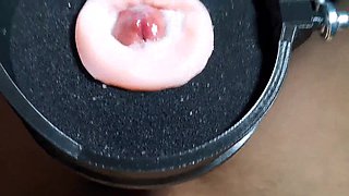 Machine for a huge portion of sperm! Super orgasm! Huge cumshot!