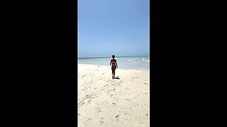 Mary Frost Nude Beach Masturbation Big Tits Outdoor Solo 4K
