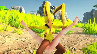 Rabbit Monster Grinding Helpless Woman (Sapphire Safari v.23)