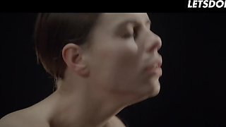 Czech babe in man's costume dominates her lover and gets fucked and jizzed