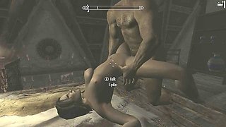 Skyrim wild fun with Lydia in a cartoon adventure