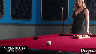 Blake Blossom's Strip Billiards: Blonde Beauty & Black Cock