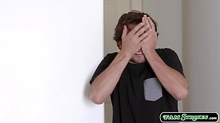 Sexually Attractive stepmom suck and got laid by stepson