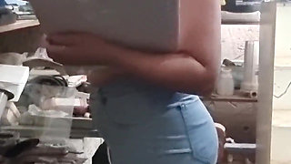 Hot Secretary Swallows Every Drop After Work