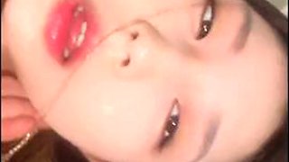 Best sex slave bitch huiyeji group P face shooting oral sex training machine gun speed insertion + multi cock