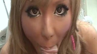 Blonde Japanese Blows a Dude with Big Dick and Gets Her Bush Drilled Deep at the Pool