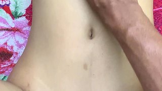 Young Girlfriend Feeling Shy with Cute Boyfriend
