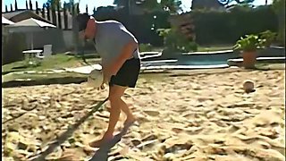 Puffy Titted Teen Fucks her Coach in His Pool AI Upscaled