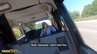 Fake cab cute canadian unclothes off on the backseat before getting creampied by a large schlong