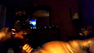 Sucking My Man's Big Black Cock Until He Kneels
