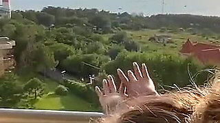 He fucked Monika Fox in the balcony in the hotel