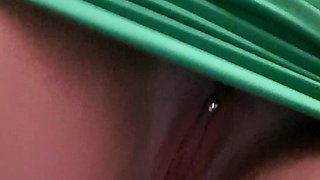 Amateur blonde babe masturbates on cam