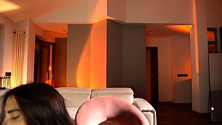 Stacked brunette goes solo toys and masturbation