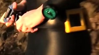 German amateur couple fucking outdoors