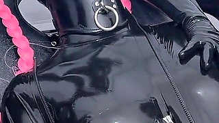 Two Alien Dommes Transforming Boy to Alien Rubber Sissy