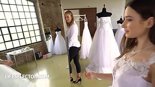 Virgin bride Lya Silver succumbs to your charms - POV cowgirl sex with tattooed 18yo brunette Liya silver