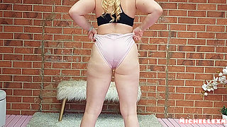 Big Panties Try on Haul with Wedgies Big Ass Natural Wedgie Tight Whities Visible Panty Line