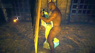 Big butt spell in pixel magic: 3D cartoon hentai adventure